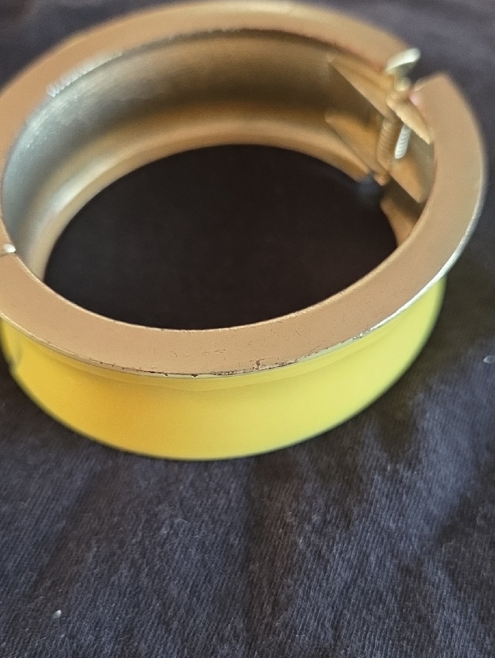Clamp Bracelet Yellow Vintage